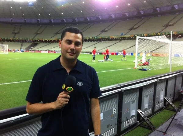 Repórter da Band, André Galvão relembra dia em que revelou ser palmeirense: “Não tem explicação”