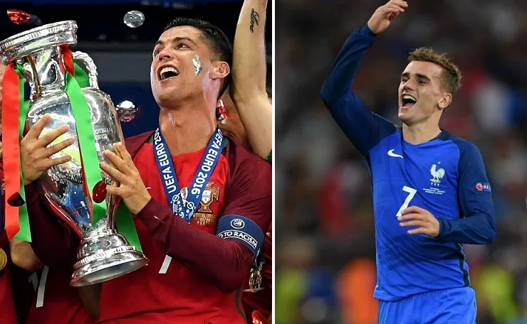 Em um mês e meio, Ronaldo vence os dois principais títulos europeus; Griezmann amarga bi-vice