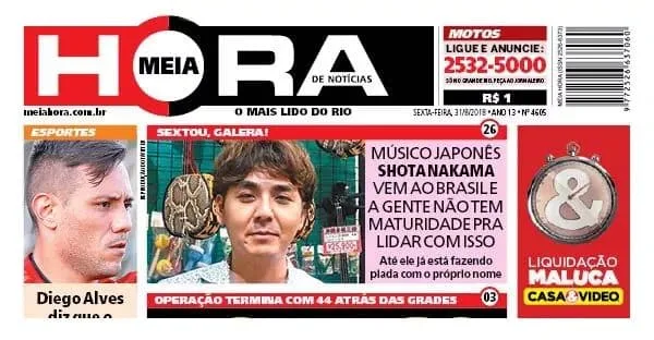 BGS 2018: Anúncio de Shota Nakama gera memes e pedido inusitado