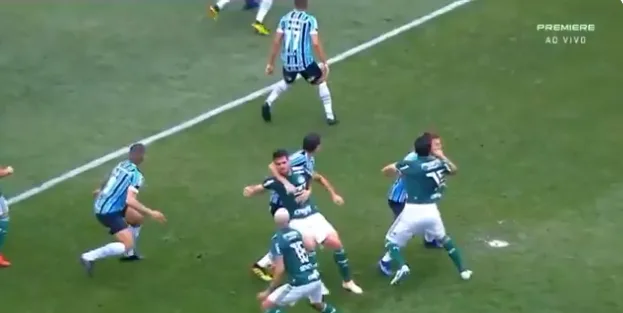 Palmeiras reclama de dois pênaltis não marcados contra o Grêmio; assista