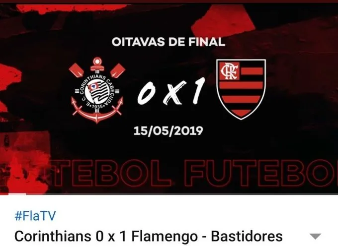 Flamengo comente erro no escudo do Corinthians, imagem viraliza e web não perdoa