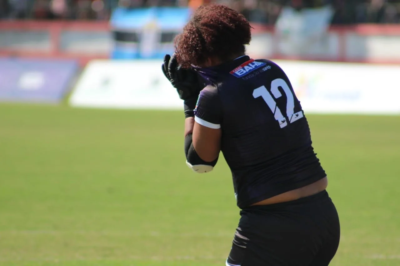 Emoção da goleira Daiana na Taça das Favelas