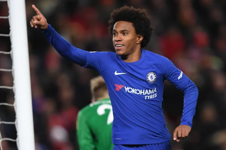 Com Willian de 10, Chelsea anuncia numeração para a nova temporada