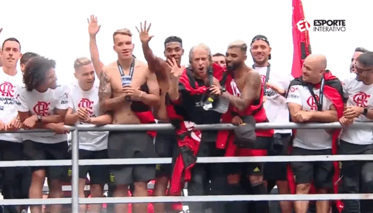 Cincun? Em festa de comemoração do Flamengo, Jorge Jesus repete declaração que virou meme