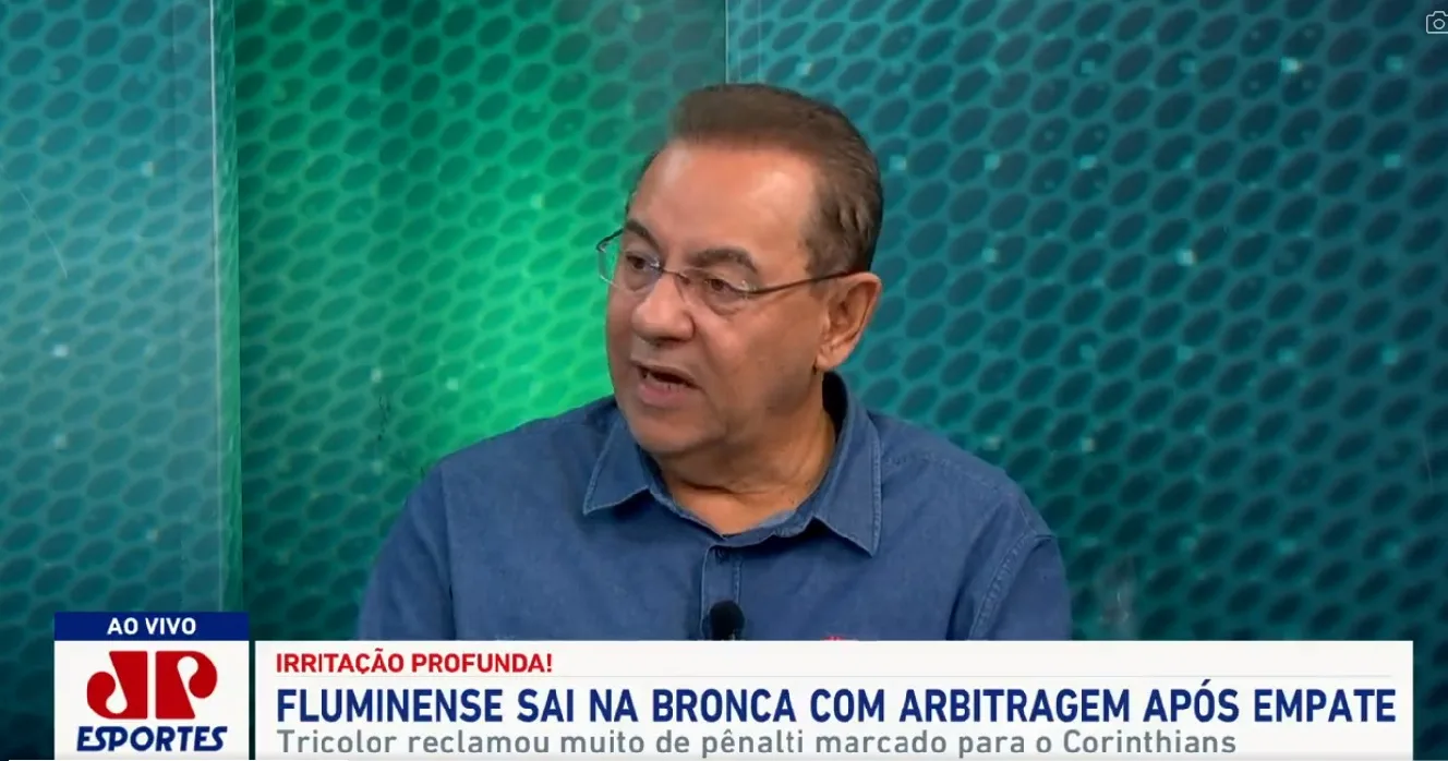 Flávio Prado vê pênalti “exagerado” para o Corinthians contra o Fluminense