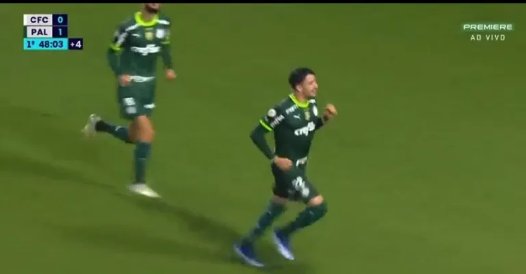 Palmeiras investe na precisão para marcar dois gols contra o Coritiba; assista