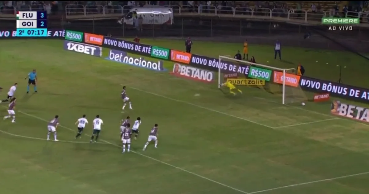 Fluminense e Goiás anotam mais três gols em Volta Redonda; veja os lances