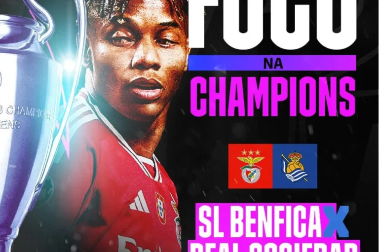 Benfica x Real Sociedad: onde assistir ao jogo da Champions League