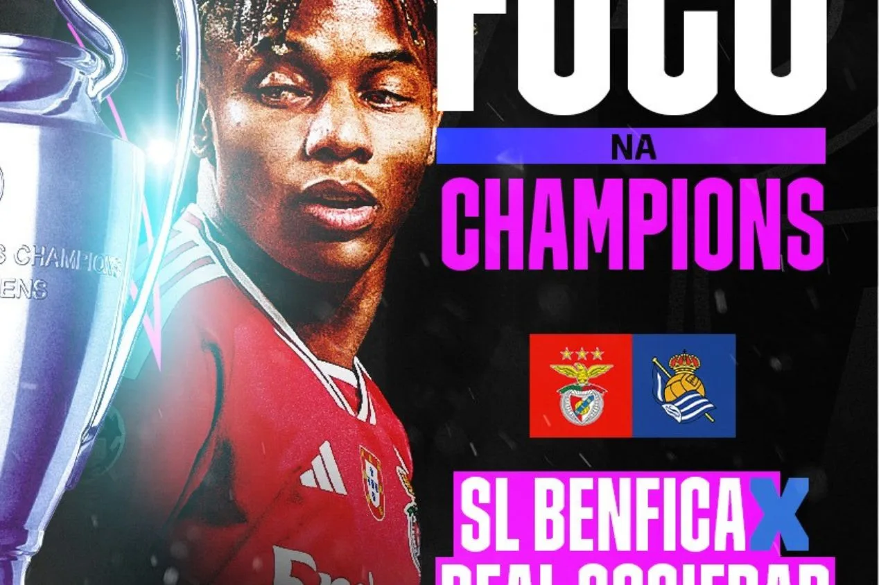 Benfica x Real Sociedad: onde assistir ao jogo da Champions League
