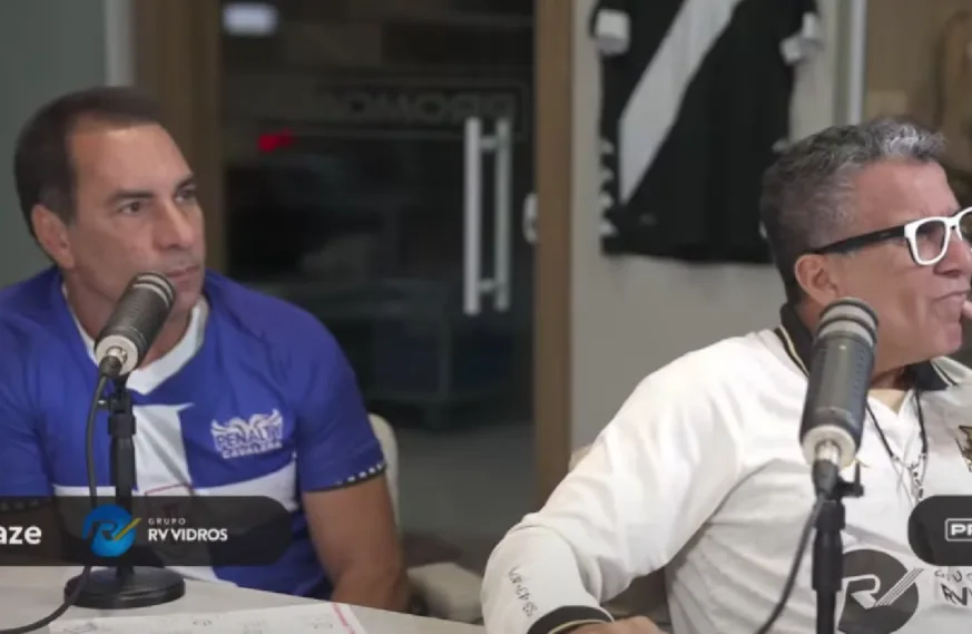 Edmundo fica incrédulo com o gol de Gerson em Flamengo x Vasco; assista