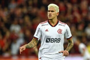 Pedro em ação pelo Flamengo. Foto: Marcelo Cortes / Flamengo