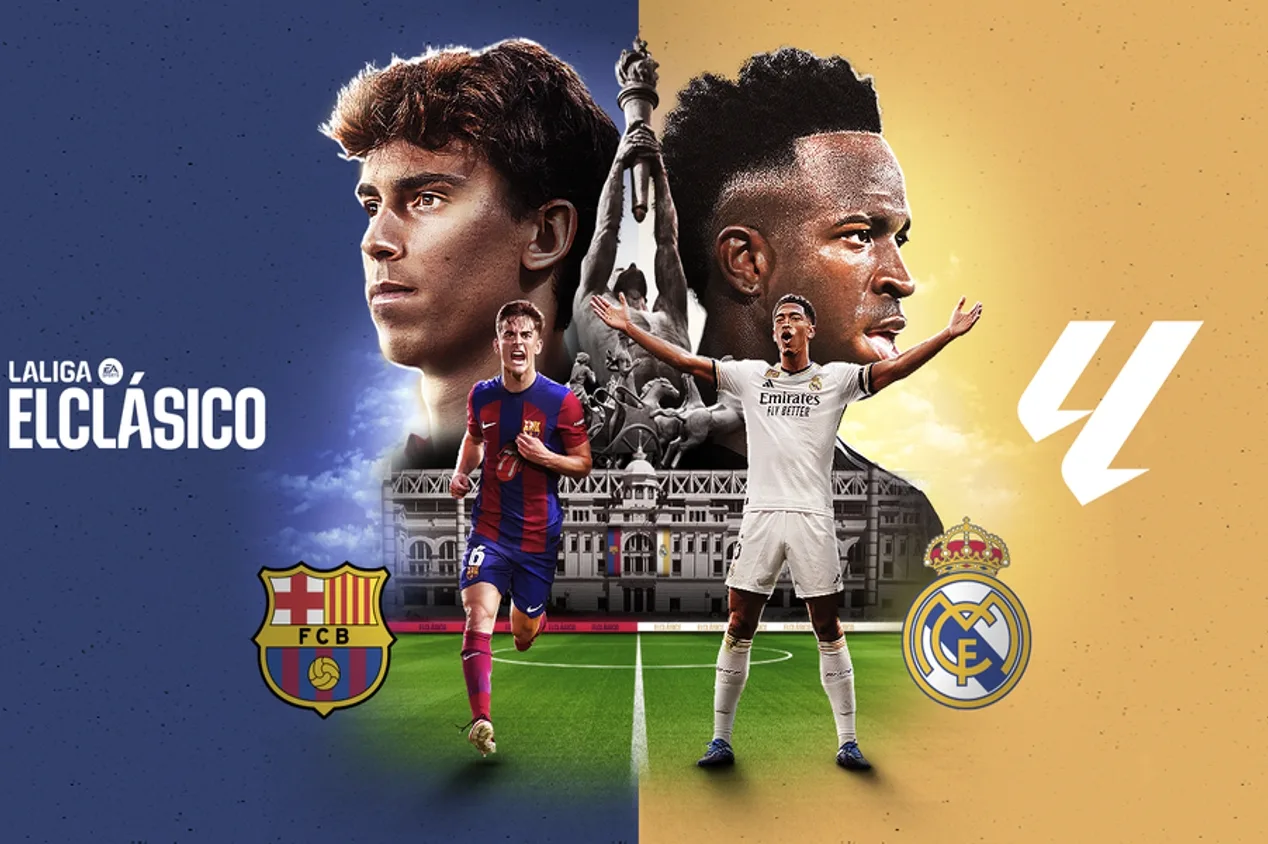 Jogo entre Barcelona e Real Madrid tem estreia de estrelas
