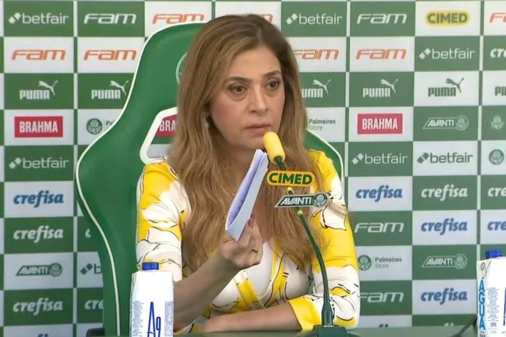 Leila Pereira é questionada sobre o Corinthians, acusa jornalista de fake news e faz desafio: “Me provem”