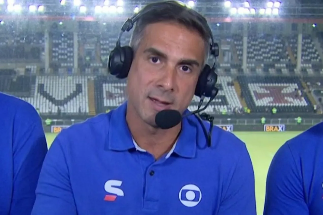 Gustavo Villani comete gafe em transmissão de Goiás x Vasco na Globo 