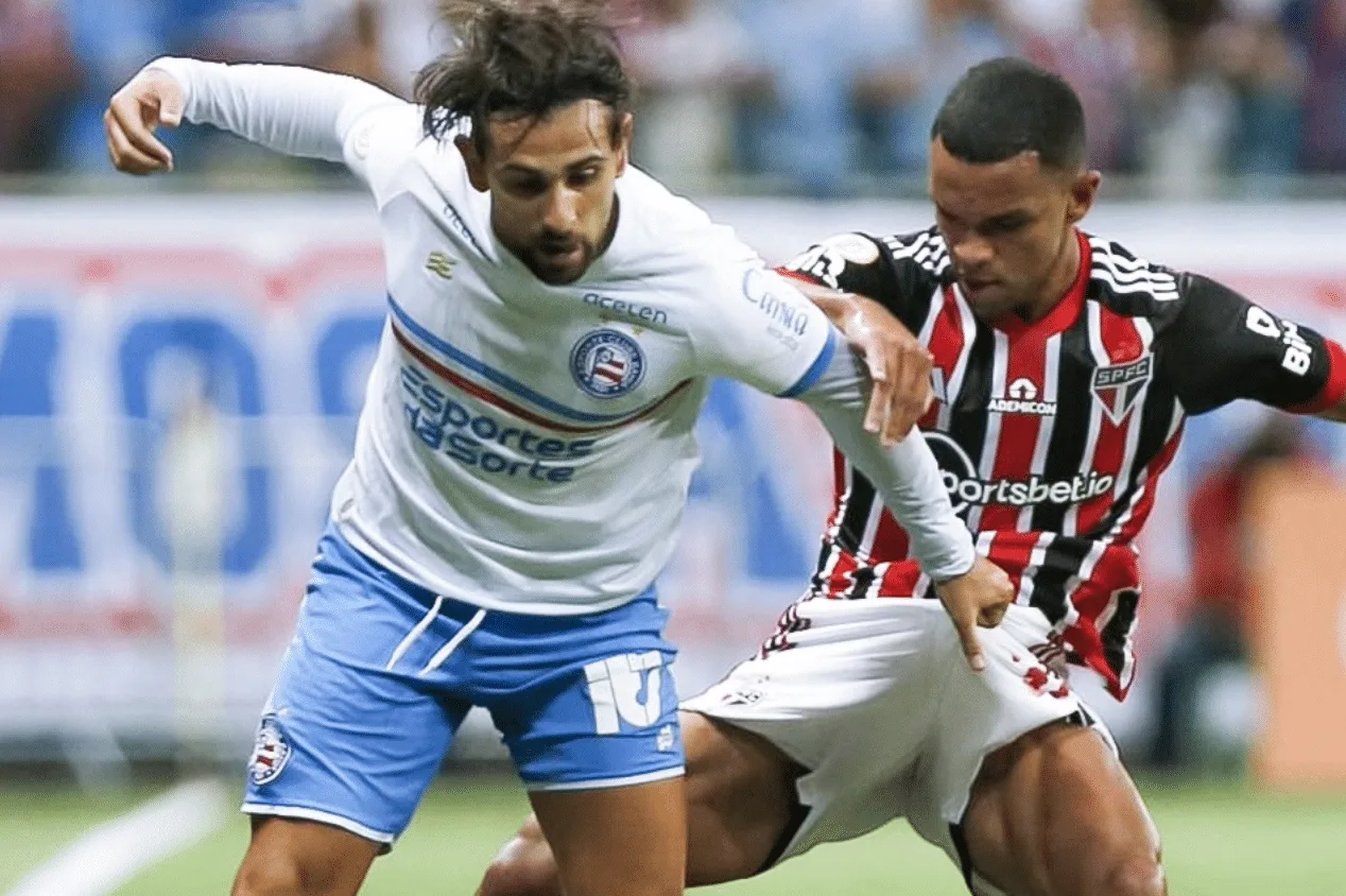 São Paulo vence o Bahia fora de casa e mantém Vasco fora do Z-4