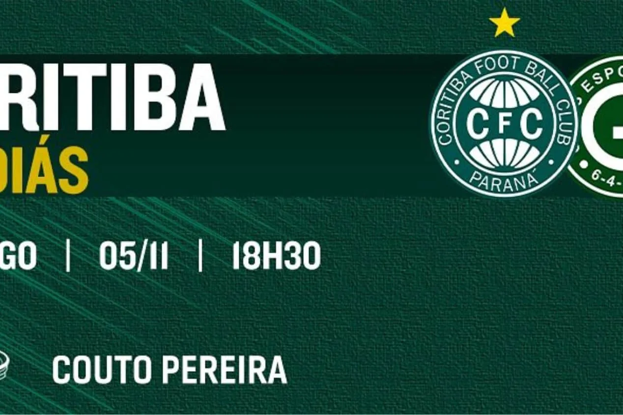 Coritiba x Goiás: onde assistir ao jogo do Brasileirão Série A