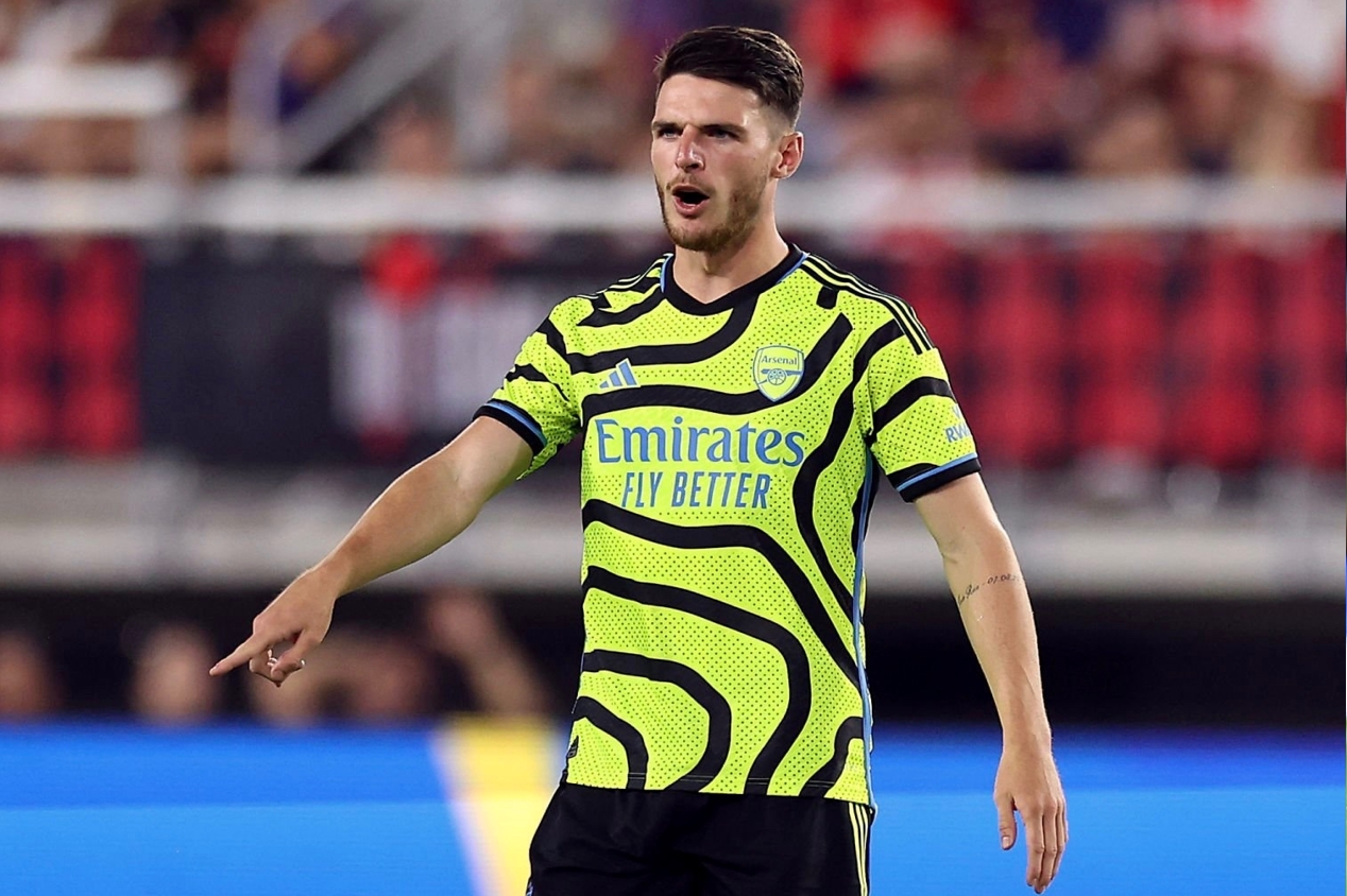 Arteta fala sobre popularidade de Declan Rice no Arsenal