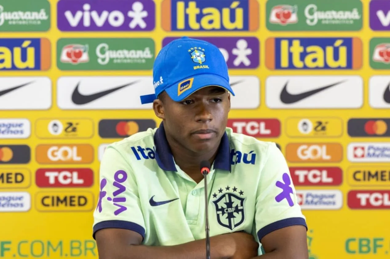 Endrick, do Palmeiras, se manifesta após primeiras chances na seleção brasileira