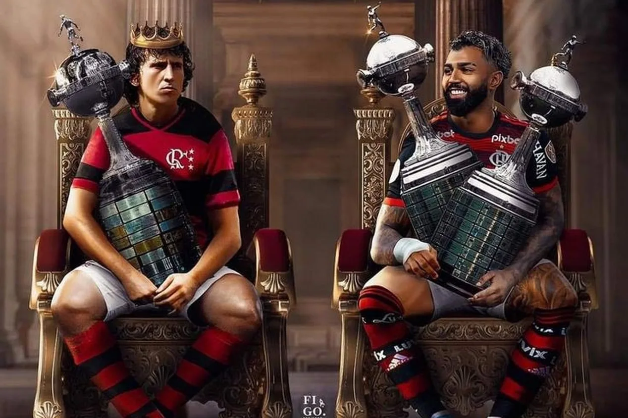 Torcedores do Flamengo enxergam corneta de Gabigol em Zico: “Cadê a taça do Mundial?”