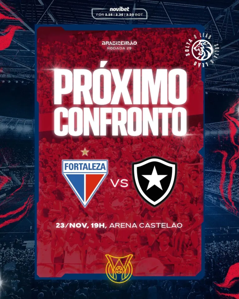 Fortaleza x Botafogo: onde assistir ao jogo do Brasileirão Série A