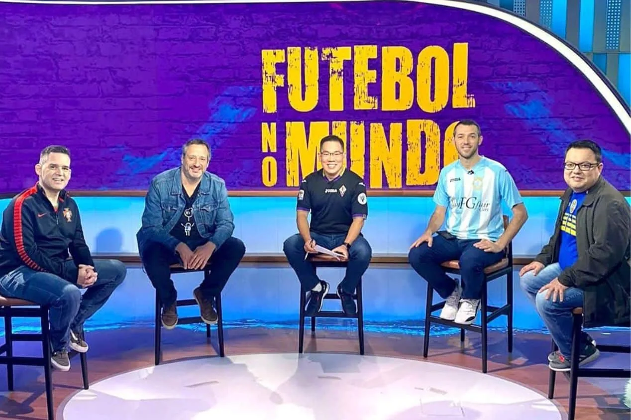 Alex Tseng comemora 20 anos de Futebol No Mundo na ESPN