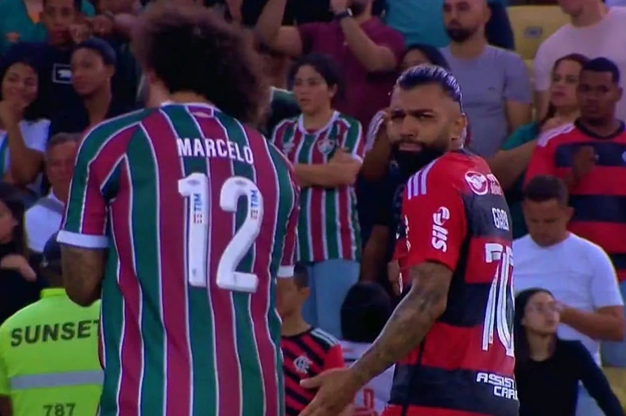 Marcelo vê gesto “nada a ver” de Gabigol e deixa aviso ao atacante: “Futebol é isso”