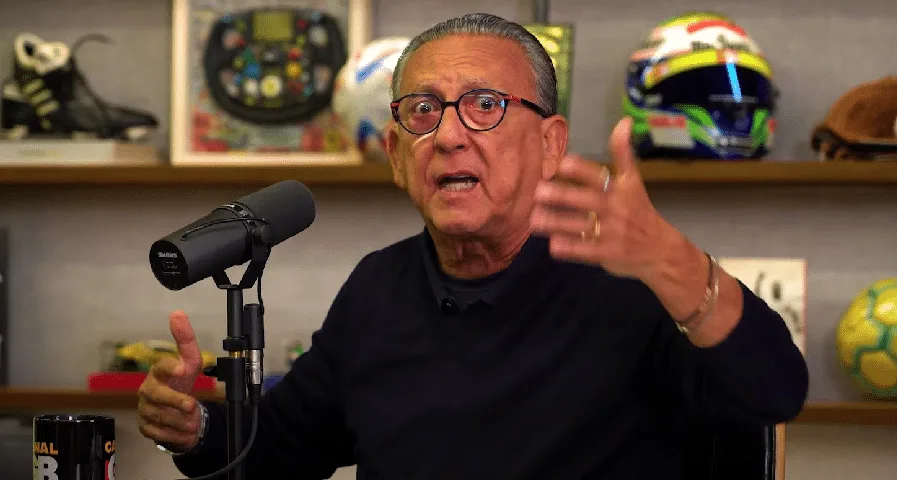 Galvão Bueno reage após tropeço do Flamengo e deixa recado