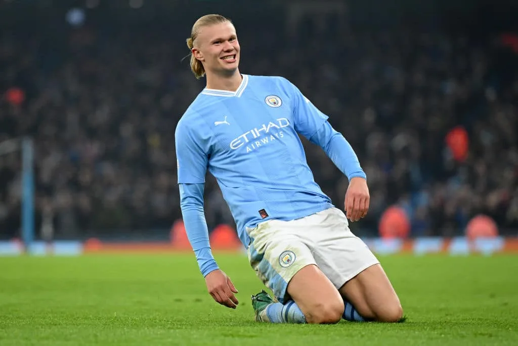 Haaland amplia para o Manchester City com um golaço no ângulo do Young Boys; assista