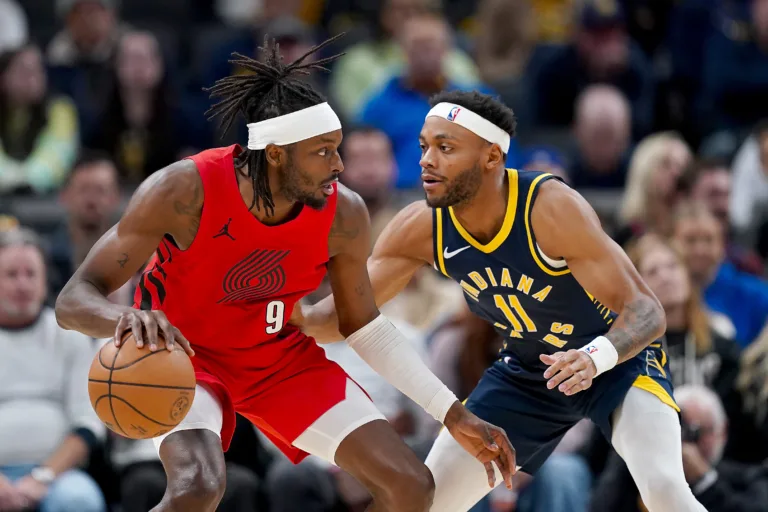 Em jogo equilibrado, Portland Trail Blazers supera o Indiana Pacers