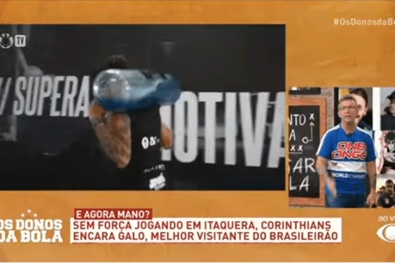 Neto volta a disparar contra treino do Corinthians: “o cara vai ser entregador de água”