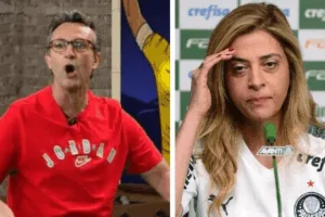 Neto surpreende ao falar o que pensa sobre Leila Pereira, presidente do Palmeiras