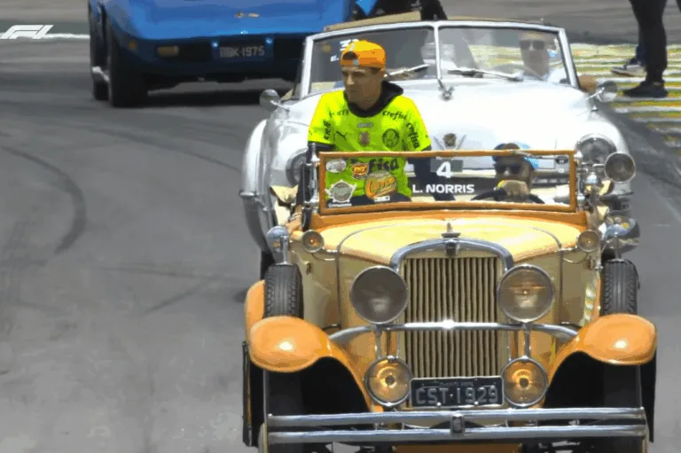 Palmeiras manda recado a Lando Norris após foto com camisa em GP do Brasil