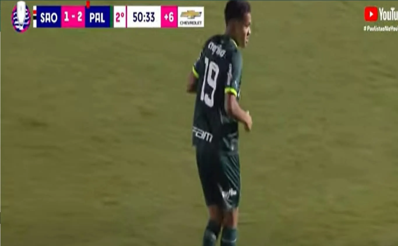 Palmeiras vence São Paulo, com um a menos, no jogo de ida do Paulistão Sub-20