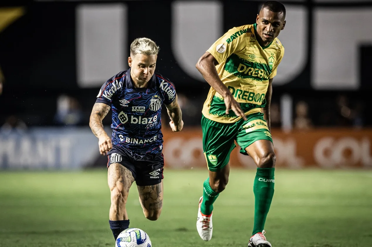 Santos empata contra o Cuiabá e não consegue se afastar do Z-4 do Brasileirão