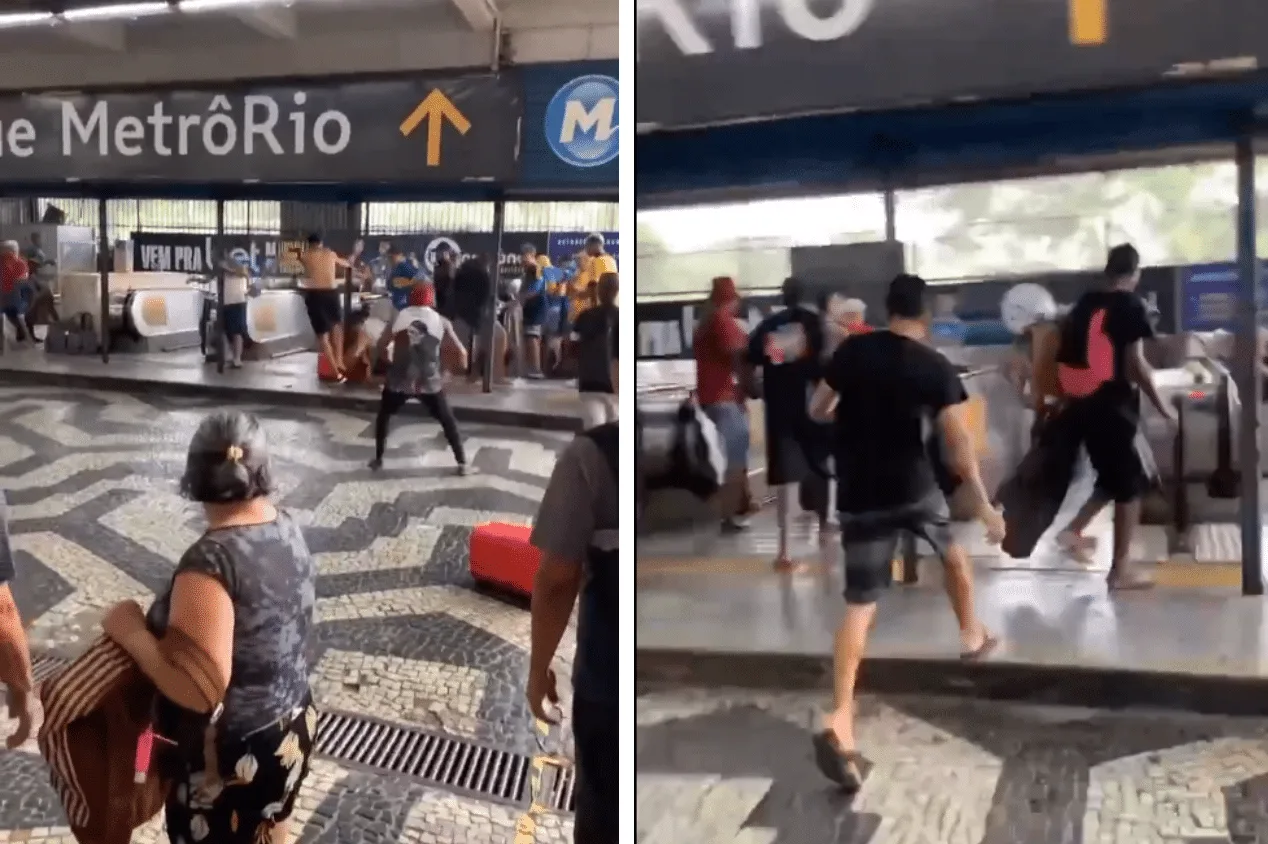 Torcedores de Fluminense e Boca Juniors entram em confronto antes da final da Libertadores