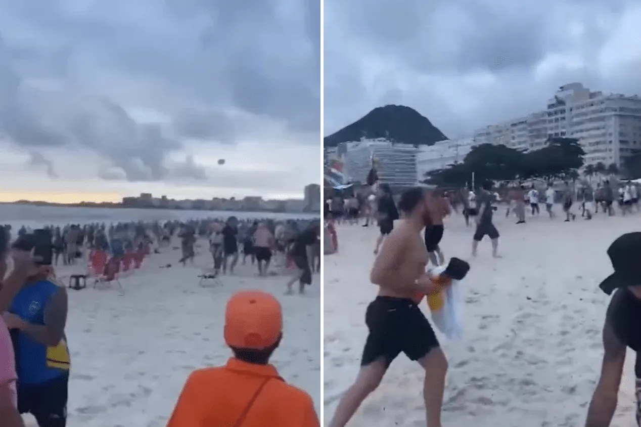 Torcedores de Fluminense e Boca Juniors se envolvem em pancadaria; veja