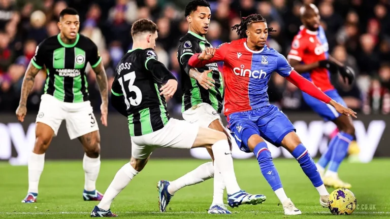 Crystal Palace e Brighton empatam em jogo marcado pela rivalidade na Premier League