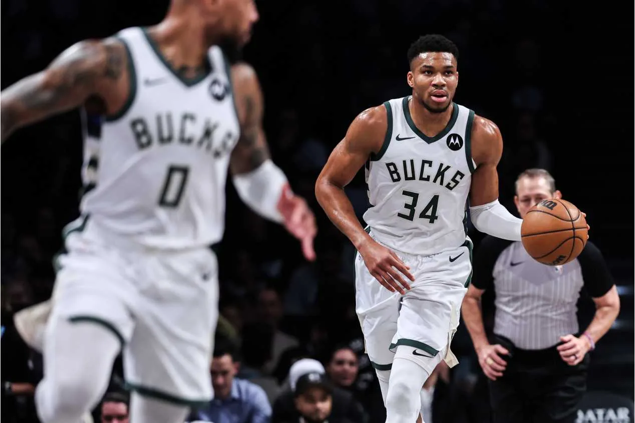 NBA: Antetokounmpo conta com ajuda do banco e Bucks batem os Nets