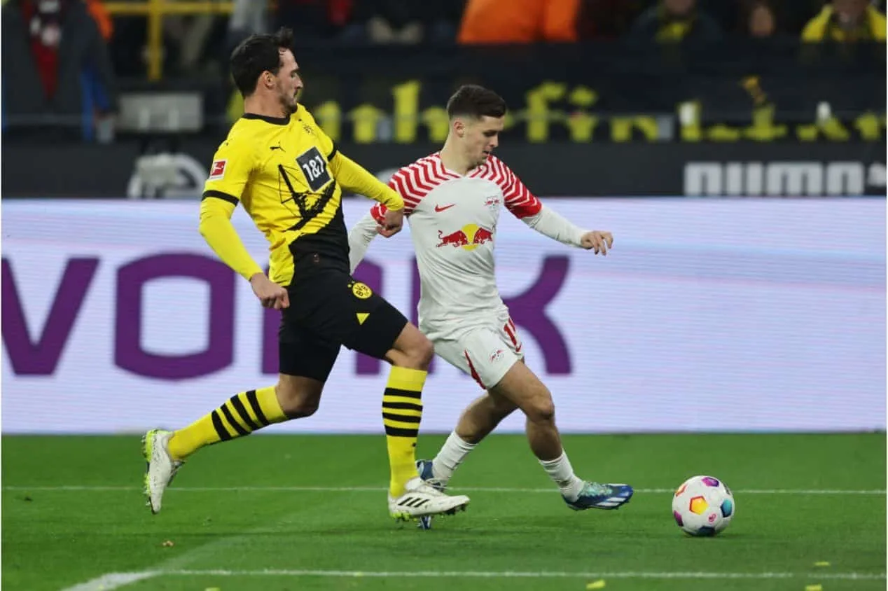 Leipzig vence Borussia Dortmund e se firma no G4 da Bundesliga