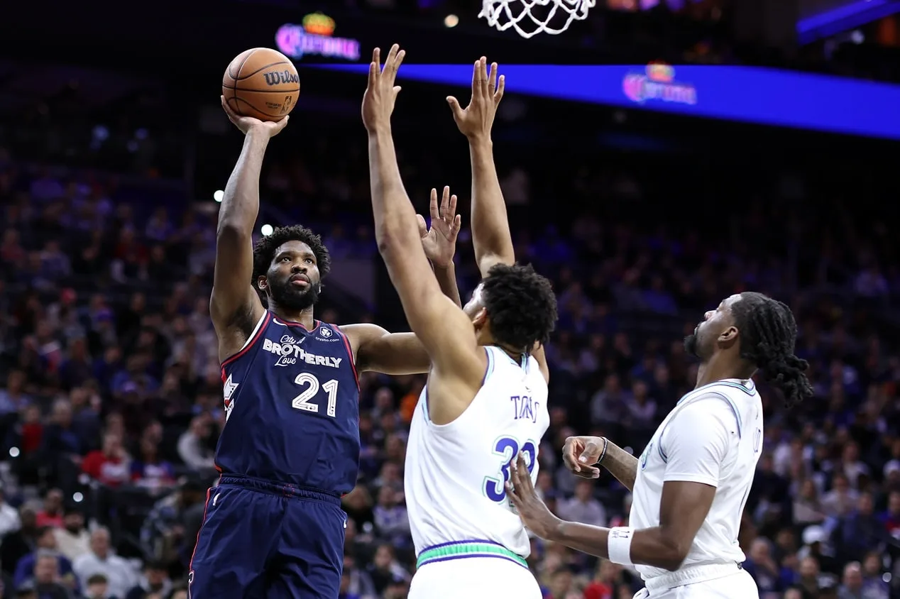 NBA: Embiid dá show e os 76ers derrotam os Timberwolves