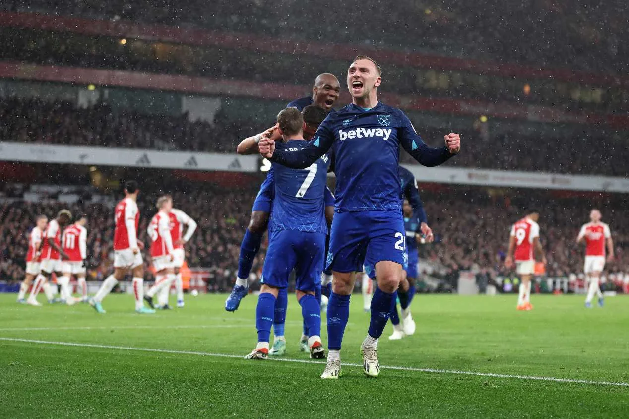 West Ham ignora favoritismo e conquista vitória sobre o Arsenal na Premier League