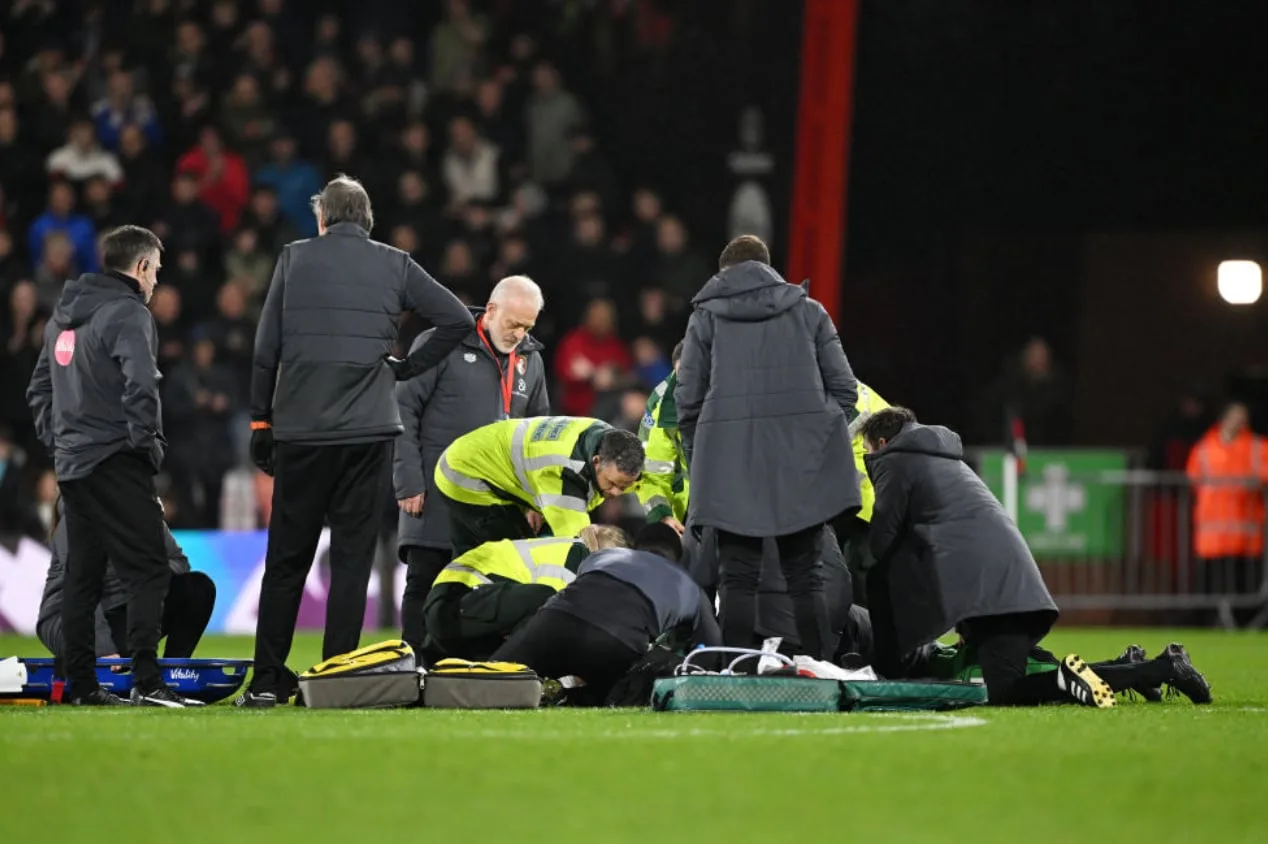 Jogador do Luton Town desmaia em campo na Premier League