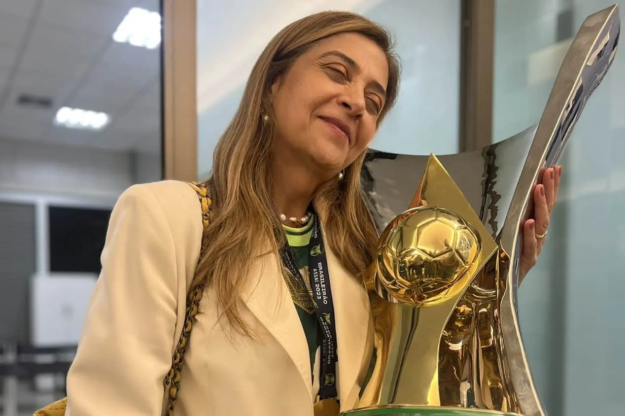 Leila deixa recado após Palmeiras encaminhar título do Brasileirão
