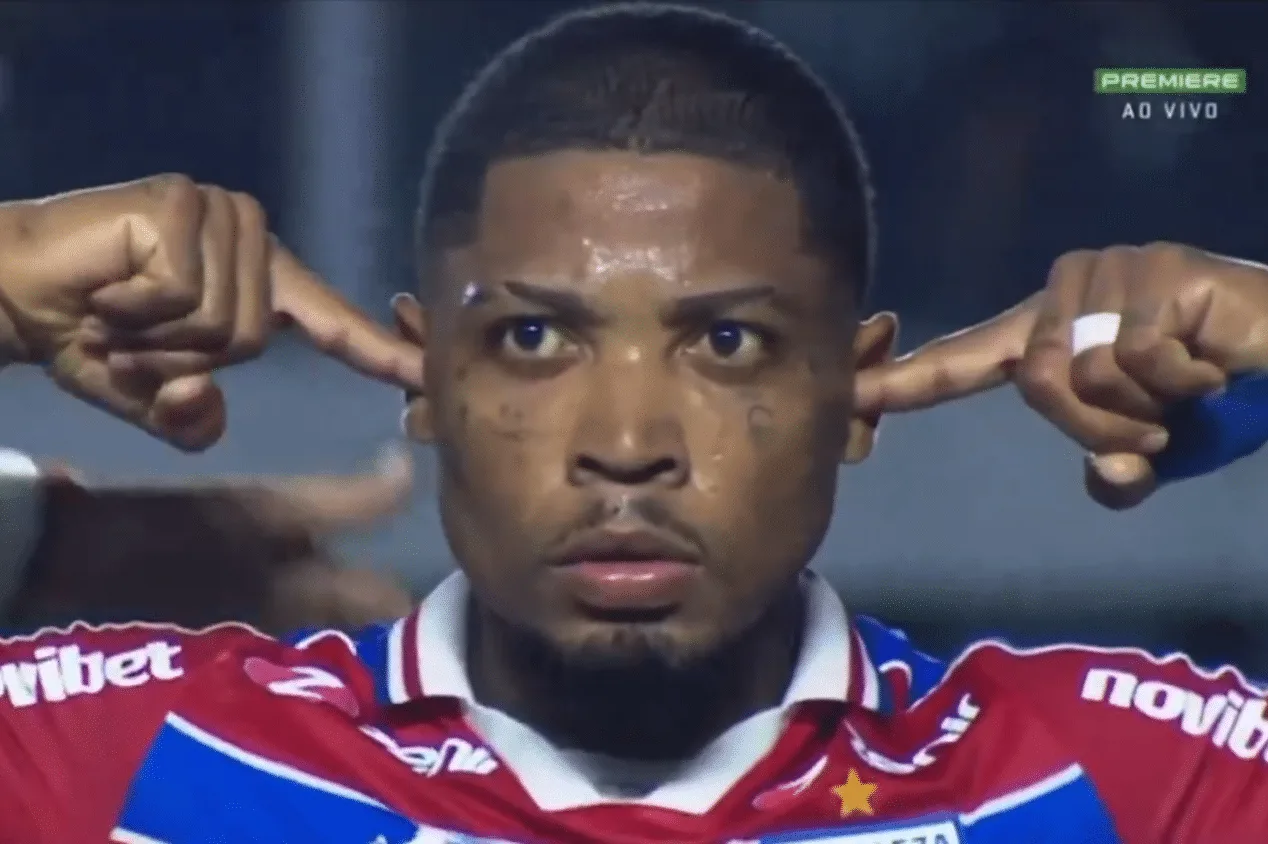 Marinho aplica a ‘Lei do Ex’ e coloca Fortaleza à frente do Santos no Brasileirão; assista ao gol