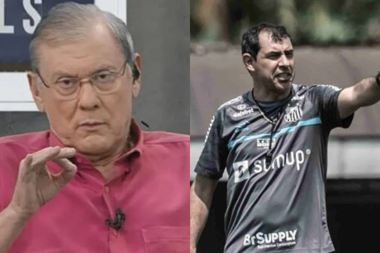 Milton Neves diz que torcida do Santos “fritou” Fábio Carille e opina sobre volta do técnico ao clube