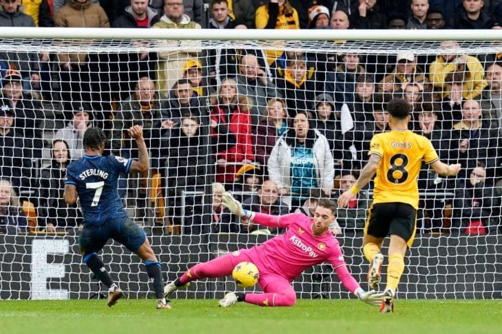 Sterling arruína festa de Natal do Chelsea em derrota para o Wolves na Premier League Sterling arruína festa de Natal do Chelsea em derrota para o Wolves na Premier League
