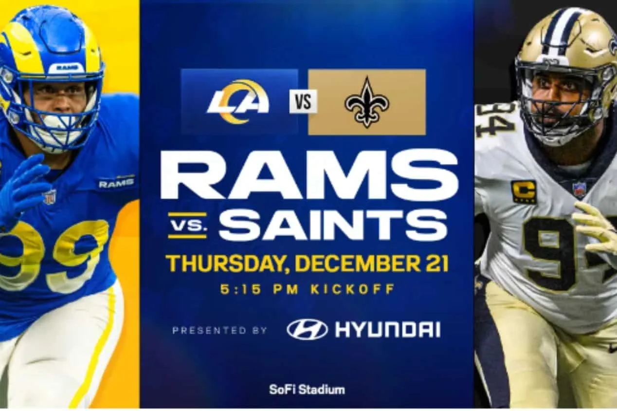 Rams x Saints: onde assistir ao jogo da NFL AO VIVO