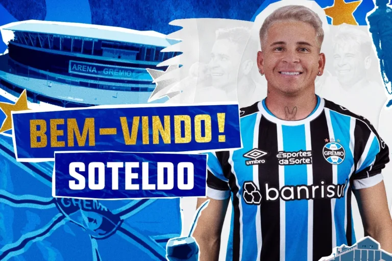 Grêmio oficializa contratação de Soteldo por empréstimo