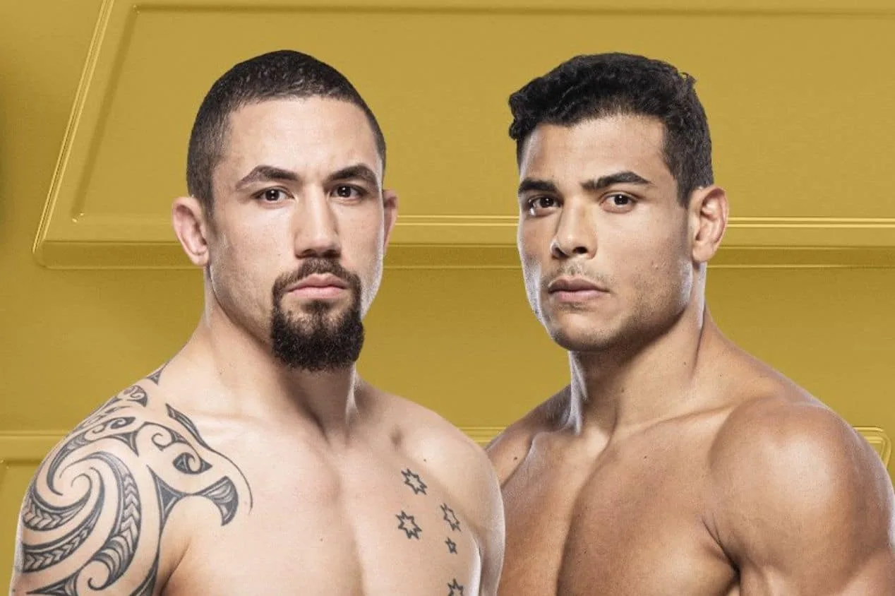 UFC confirma data de luta entre Paulo Borrachinha e Robert Whittaker