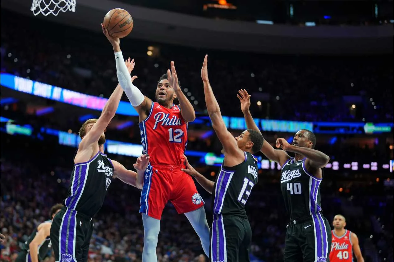 NBA: sem Embiid, Tobias Harris comanda vitória dos 76ers sobre os Kings